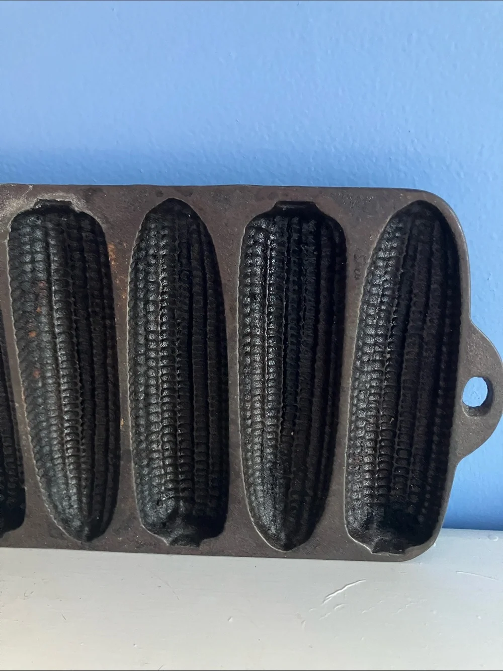 Vintage Wagner Ware Cornbread Cast Iron Jr Pan - Krusty Korn Kobs - Model 1319
